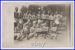 Group Men Muscle Guys Athlete Portrait Gay Int. Vintage 1920s Orig Photo 61125