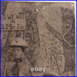 Group St Joe Wisconsin Tintype c1898 Antique 1/6 Plate Photo Vintage Men H540