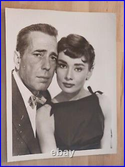 HOLLYWOOD AUDREY HEPBURN & HUMPHREY BOGART SABRINA 1954 XXL PHOTO Oversize