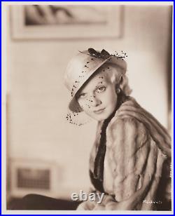 HOLLYWOOD BEAUTY JEAN HARLOW STYLISH POSE STUNNING PORTRAIT 1930s Photo N