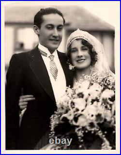 HOLLYWOOD BEAUTY NORMA SHEARER + Irving Thalberg 1927 WEDDING PORTRAIT PHOTO 803