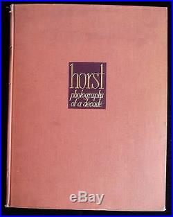 HORST PHOTOGRAPHS OF A DECADE, by Horst P. Horst 1944 B&W Vintage Photography