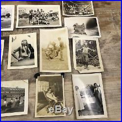HUGE LOT 2,000 VINTAGE B & W SNAPSHOT PHOTOS 1910-1960s