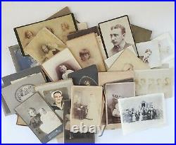 HUGE Lot 350+ 8 lbs Vintage Photographs Snapshots Cabinet CDV 1890's 1960's