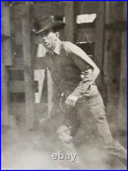 Hall of Famer Cowboy Gus Bartley & Northwestern DeVere Helfrich 8X10 Rodeo Photo