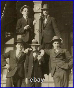 Handsome Young Men Well Dressed as 1930s Gangsters Original Photo Vtg Fashion
