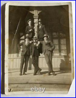 Handsome Young Men Well Dressed as 1930s Gangsters Original Photo Vtg Fashion