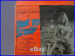 Hazel taylor in time to strip super 8 mm b/w movie vintage rare item