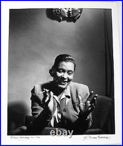 Herman LEONARD Billie Holiday, NYC, 1949 / Silver Print / Printed 2004 / SIGNED