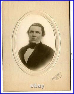 Historic Mounted Photograph Texas Governor Andrew Jackson Hamilton