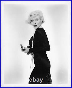 Hollywood Marilyn Monroe Actress Elegant Black Dress? Vintage Original Photo