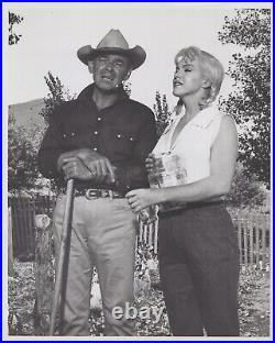 Hollywood Marilyn Monroe + Clark Gable Behind Scenes 1961 Portrait Photo J 10