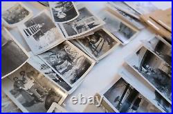 Huge Collection Lot of Black & White Photos Various Family Pics Locations Scenes