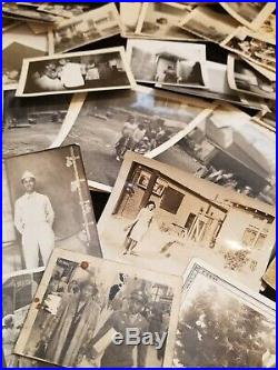 Huge Lot Antique Vintage Candid Black & White Black American Photos