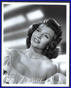 Iconic Rita Hayworth Actress Vintage 1940 Original Photo