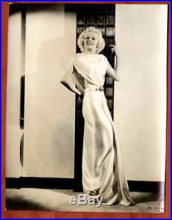 Jean Harlow In White Satin 30 Original Vintage Photo