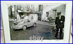 Jesse Alexander 1956 Porsche Monaco in Alps Silver Gelatin Photograph Signed