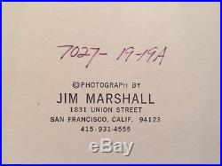 Jim Marshall Photograph CCR Creedence Learjet 1970 Vintage Silver Gelatin Photo