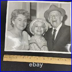 Jimmy Durante Vintage Photo and Unknown People Original Black And White Actor