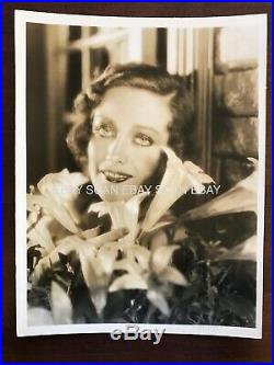 Joan Crawford Vintage Oversize Dbl Wt Portrait Photo by George Hurrell Stamped