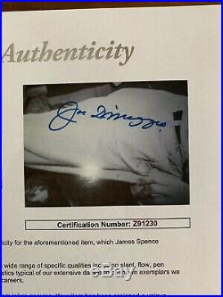 Joe Dimaggio Autographed Signed 11x14 Vintage B&W Photo JSA Cert Free Ship