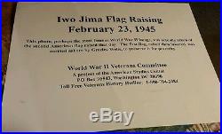 Joe Rosenthal VINTAGE Flag Raising @ Iwo Jima 11 x 8.5 Photo