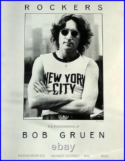 John Lennon 21x29 Print Rockers Photography by Bob Gruen Exhibition Poster O/P