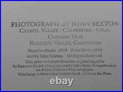 John Sexton 8x10 matted to 14x17 silver gelatin print signed