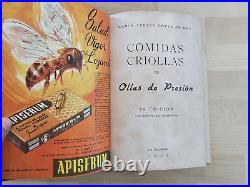 Key! The Best Cuban Recipes Book Comidas Criollas Culinary Art Cuba 1956 Y 419