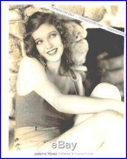 LORETTA YOUNG gorgeous vintage c. 1930 sexy leggy pre-code cheesecake pinup photo