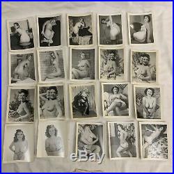 LOT OF 200 1940s VTG NUDE WOMAN NAKED PHOTO PHOTOGRAPH B&W BLACK WHITE RISQUÉ