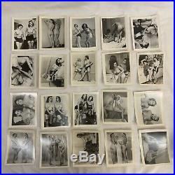 LOT OF 200 1940s VTG NUDE WOMAN NAKED PHOTO PHOTOGRAPH B&W BLACK WHITE RISQUÉ