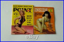 LOT of BURLESQUE STRIPPER PHOTOS Cheesecake Models Some Signed MAGAZINES Vintage