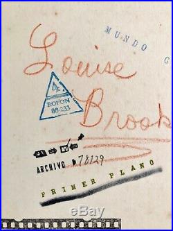 LOUISE BROOKS VINTAGE 1929 PHOTO 6 1/2 x 8 7/8 BROOKSIE RARE PANDORA'S BOX