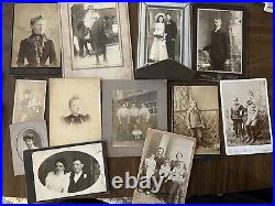 Large Lot Antique Cabinet Photos CDV and RPPC 80+ Pcs. Portraits Families