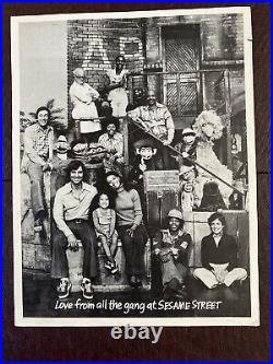 Large Lot Vintage B&W Signed Photos Sesame Street Original Cast & Muppets
