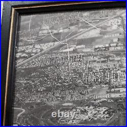 Large Vintage Aerial Photograph Print Newport Beach California 31 x 24