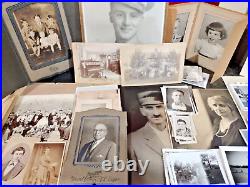 Lot Of 340 Vintage Antique B&W Photos Cabinet Card Photos & Snapshots