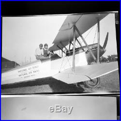 Lot Of 6 Vtg 1927 Original Photo Negatives Spokane WA Air Races Biplane