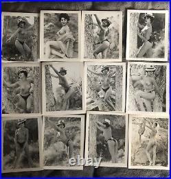 Lot of 121930s 40s And 50s Vintage & Original Nude Risqué Pinup Photos
