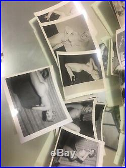 Lot of 50 Three Women 1930s 40s Vintage & Original Nude Risqué Pinup Photos