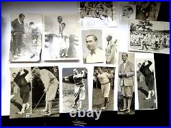 Lot of Photographs British Open winner Walter Hagen 1920s 1930s Type 1 photo