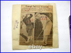 Lot of Photographs British Open winner Walter Hagen 1920s 1930s Type 1 photo