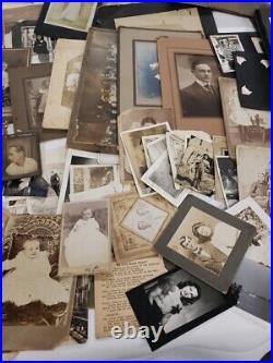 Lot of Photos & Old Pictures And Some Postcards People Family Portrait