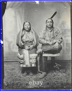 Love Photo of Osage Indian Robert Bob Morrell & his wife Grace Penn Morrell