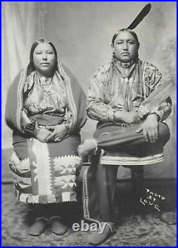 Love Photo of Osage Indian Robert Bob Morrell & his wife Grace Penn Morrell