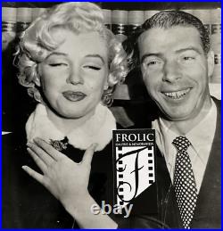 MARILYN MONROE 1954 Original Wire Photo Marriage & Joe DiMaggio in San Francisco