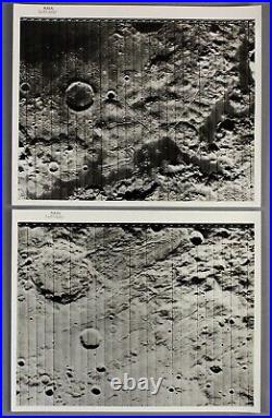 MOON craters NASA Lunar Orbiter IV collection of 5 vintage NASA PHOTOGRAPHS