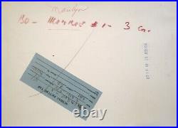 Marilyn Monroe 1960 Vintage Press Photo Arthur Miller Candid Date Stamp Snipe AP