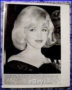 Marilyn Monroe 1961 Vintage Press Photo The Misfits Snipe Date AP Wirephoto